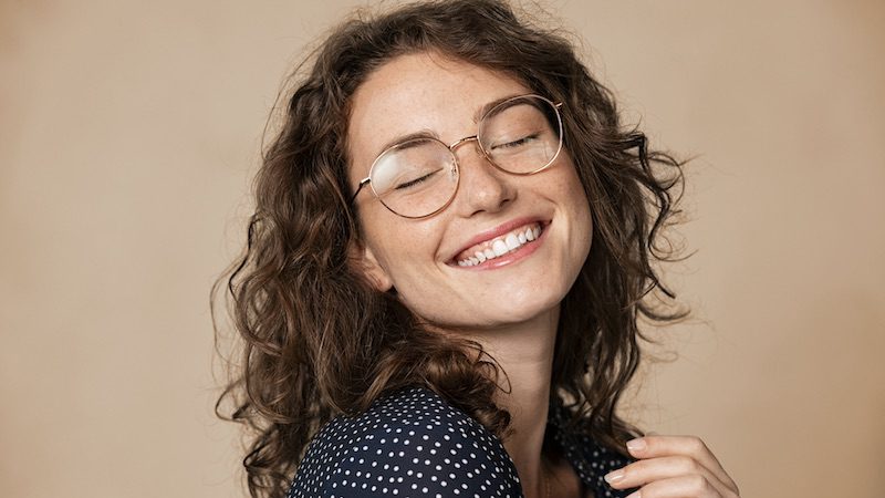 woman smiling